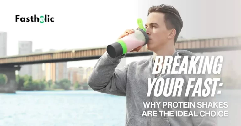 break fast with protein shake